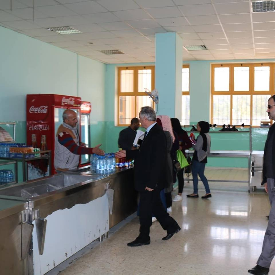 A tour of the main cafeteria by Professor Najib Abu Kark